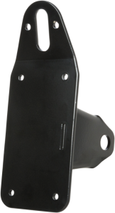 Vertical Left-side Axle Mount License Plate Bracket Black