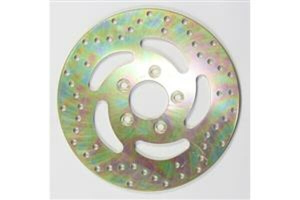 Round Fixed Brake Rotor Gold, Stainless Steel, Zinc