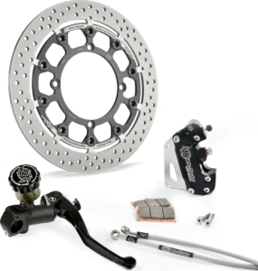 Set de curse Supermoto negru-argintiu-oțel inoxidabil, nordicamoto.ro