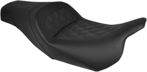Slim Lattice Stitched Seat Black