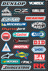 Sponsor/logo Sticker Sheet Multi, 1, nordicamoto.ro