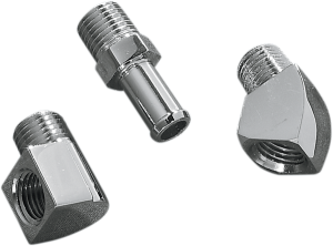 Chrome Motor Case Breather Fitting Chrome, Polished