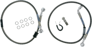 Cycleflex Two-line Racer Brake Line Kit Silver, 1, nordicamoto.ro