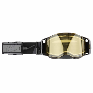 Ochelari cu lentila incalzita Snowmobil Klim Edge eFire Slope Black Light Yellow Tint