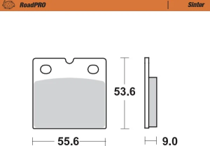 Plăcuțe de frână Roadpro Sinder pentru roata din față, 1, nordicamoto.ro