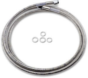 Universal Brake Line Silver, Clear-coated, 1, nordicamoto.ro