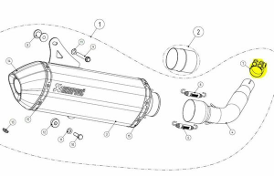 Replacement Exhaust & Muffler Clamp Silver 