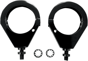 Turn Signal Fork Clamps Black