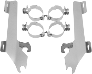 Fats/slim Windshield Trigger-lock Complete Mount Kit Polished
