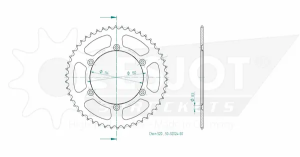 Pinion standard spate 520 negru, 2, nordicamoto.ro