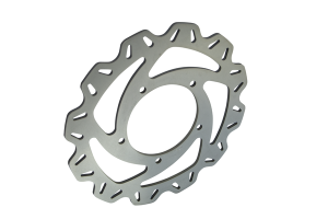 Vee-series Scooter Brake Rotor Silver, Stainless Steel