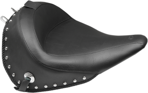 Wide Solo Seat With Removable Backrest Black