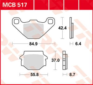 Plăcuțe de frână ceramice universale, 1, nordicamoto.ro