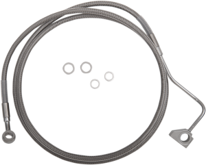 Extended Length Stainless Steel Brake Line Kit Silver, Clear-coated Oversize [+152 mm (6'')], 1, nordicamoto.ro