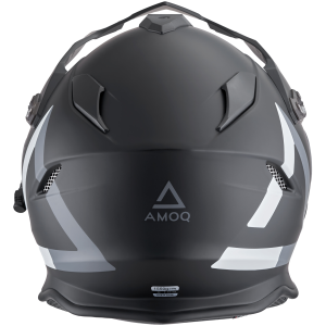 Cască AMOQ Adaptor Evo ADV cu vizieră electrică, negru/gri, mărimea XL, 4, nordicamoto.ro