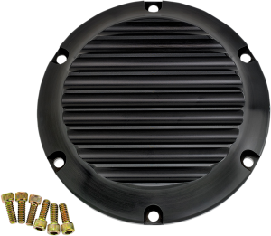 Billet Derby Cover Black Anodized