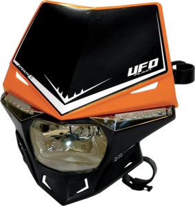 Dual Color Stealth Headlight Black, Orange