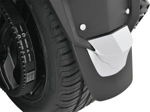 Rear Mudflap Extension Accent Black, Chrome
