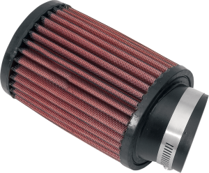 Universal Clamp-on Air Filter Black, Red