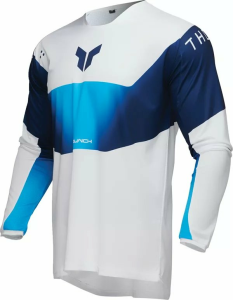 Tricou Enduro Thor Launchmode Storm White/Blue