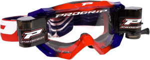3200 Venom Roll Off Mounted Mx Goggles Blue, Red, 1, nordicamoto.ro