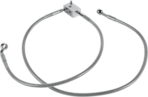 Stainless Steel Brake Line Kit Silver, Clear-coated