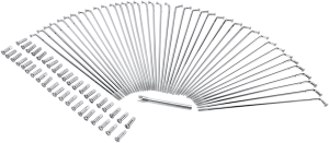 Chrome And Stainless Steel Spoke Set Chrome, 1, nordicamoto.ro