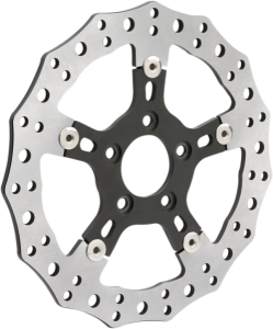 Jagged Floating Rotor Black, Silver, 3, nordicamoto.ro