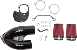 Tuned Induction 2-1 Air Cleaner For Super E-g Carb Silver, 1, nordicamoto.ro