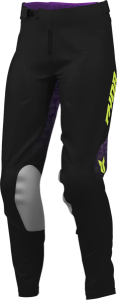 Pantaloni Launchmode pentru femei, cu model în pete, negru-violet, 5, nordicamoto.ro