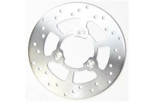 Round D-series Scooter Brake Rotor Silver, Stainless Steel