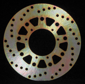 Round D-series Fixed Offroad Brake Rotor Gold, Zinc, 1, nordicamoto.ro