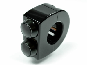 Mo-switch Push-button Housing Black, Anodized, 2, nordicamoto.ro