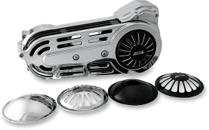 2(r) Belt Drive Kit With Changeable Domes Chrome, 4, nordicamoto.ro