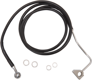 Extended Length Black Vinyl Brake Line Kit Black