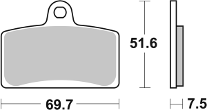 Hs Street Excel Sintered Front Brake Pads
