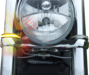 Amber Wrap-arounds Led Turn Signals Chrome