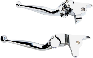Journey Adjustable Lever Set For Harley Models Silver