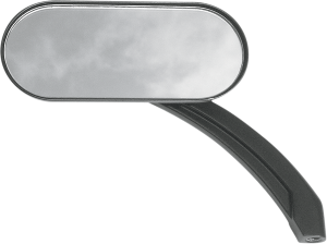 Oval Mirror Matte Black, 2, nordicamoto.ro