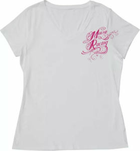 Tricou Dama MOOSE RACING Flourish Script White