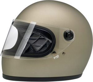 Gringo S Full Face Helmet Flat Titanium Medium Brown, Silver M, 1, nordicamoto.ro