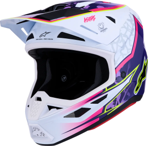 Casca Alpinestars S-M7 Blaster Mov/Roz/Alb, nordicamoto.ro