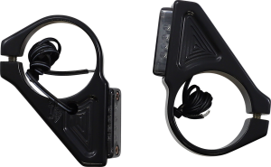 Fork Mount Turn Signals Black, 2, nordicamoto.ro