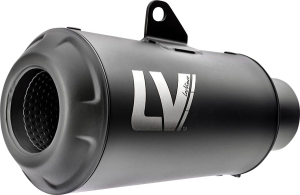 Lv-10 Full Black Slip-on Muffler Black, Matte, 4, nordicamoto.ro