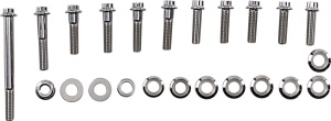 Bolt Kit Mtr Mnt Fl 08-16 Polished, Stainless Steel, 1, nordicamoto.ro