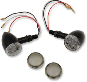 Led Mini Deuce Marker Lights Gloss, Black, 1, nordicamoto.ro