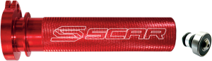 Motocross Aluminum Throttle Tube With Bearing Red