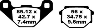 Fa Series Organic Brake Pads