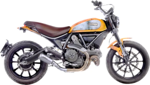Tobă de eșapament LeoVince LV-10 Slip-On pentru Ducati Scrambler 800 (2015-2025), 2, nordicamoto.ro