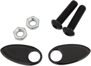 Rear Turn Signal Cover Plates Black